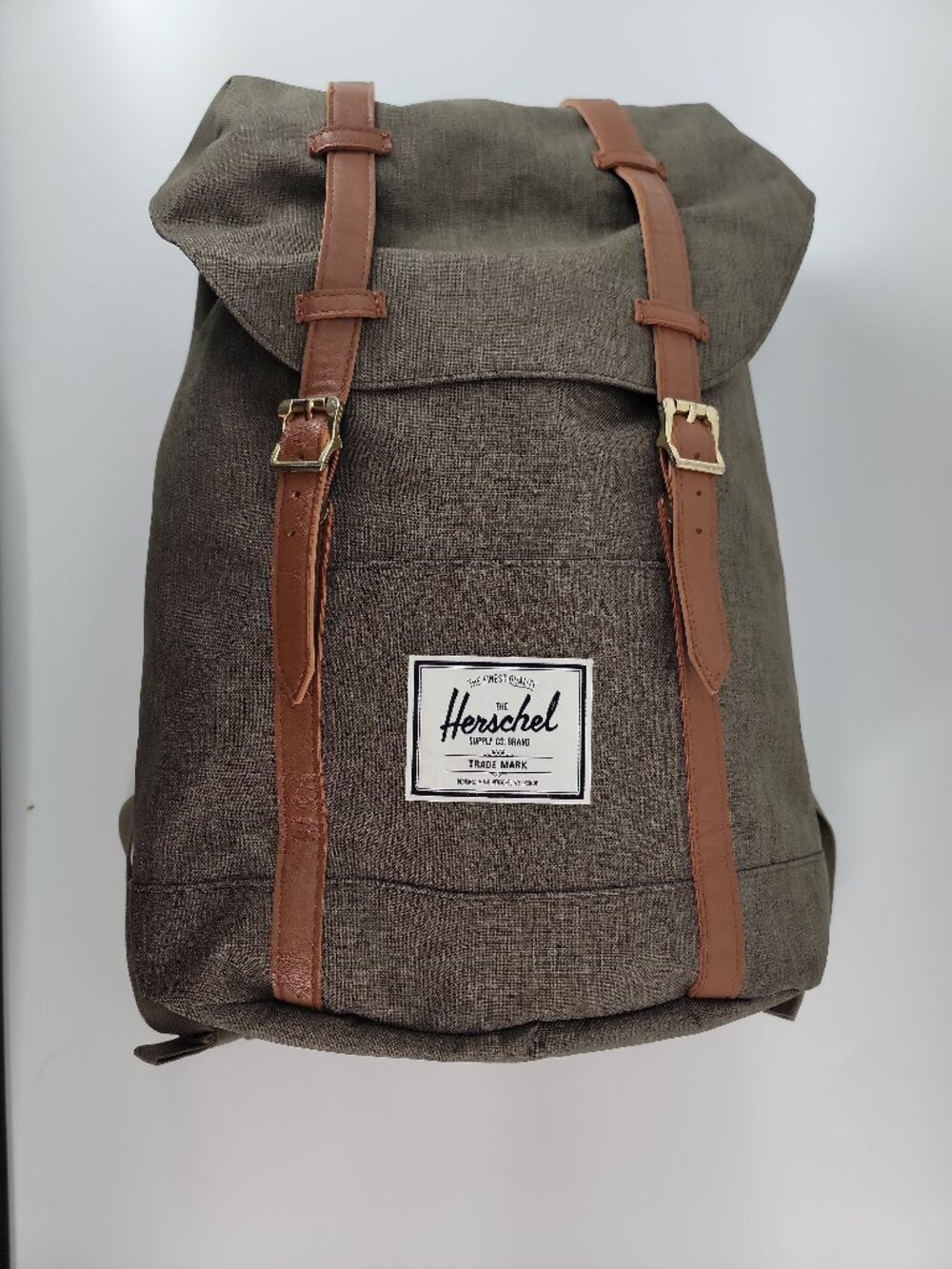 Herschel Retreat Backpack Olive Green Rucksack Laptop Bag